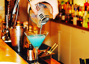 Mixing cocktails in Zurich