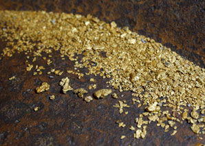 Indoor gold panning