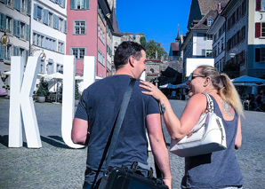 Visite interactive de la ville de Rapperswil avec l'I-Pad