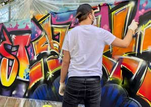Sprayen im Team – das Graffiti-Erlebnis
