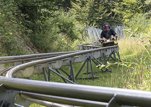 Descente amusante dans le Funpark du Jura