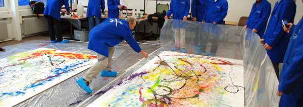 Action-Painting im Team