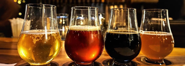 Beer tasting with sommelier
