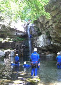 Canyoning dans le canyon du Boggera au Tessin