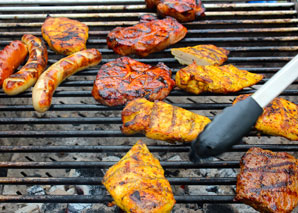 Cooking outdoors in central Switzerland