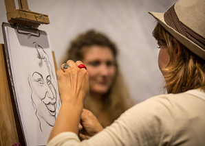 Caricaturist Corinne Sutter