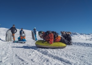 Airboard-Erlebnis mit Schneeschuhlaufen