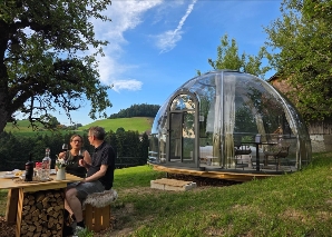 Spend the night in the bubble under the starry sky