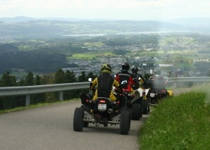 Raclettetour auf dem Quad