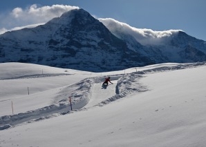 Winterlicher Schlitten-Event in Grindelwald