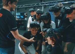 Virtual reality team experience with 4D effects Berne