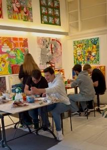 Temps mort de vache à l'atelier : histoires de Burgdorf, écouter, s'arrêter, peindre