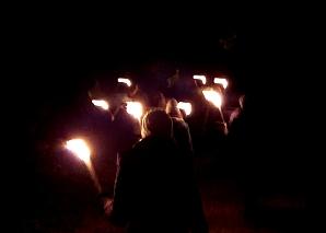 Randonnée guidée aux flambeaux à Berne, le long de l'Aar