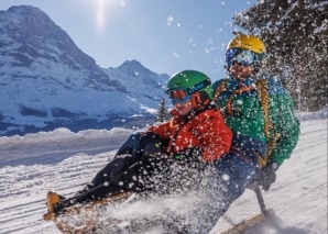 Winterlicher Schlitten-Event in Grindelwald