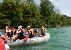 Dinghy trip on the Aare from Thun to Bern