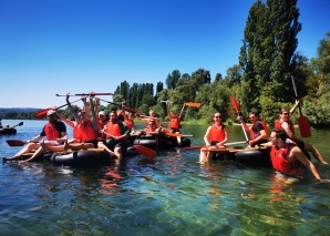 Construction de radeaux - Travail d'équipe requis