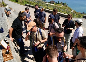 Randonnée viticole, dégustation et jeu de devinettes au bord du lac Léman