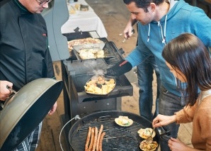 Winter barbecue course with wine tasting