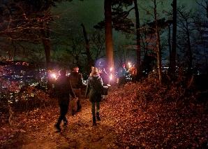 Randonnée guidée aux flambeaux à Berne, le long de l'Aar