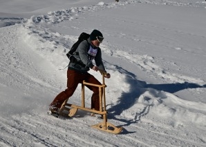 Winterlicher Schlitten-Event in Grindelwald