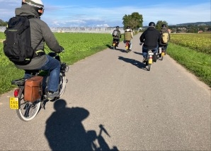 Velosolex tour through the Seeland region