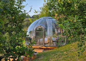 Spend the night in the bubble under the starry sky