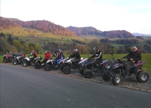 Raclettetour auf dem Quad