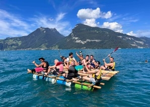 Flossbau am Thunersee