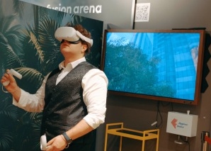 Virtual reality team experience with 4D effects Berne