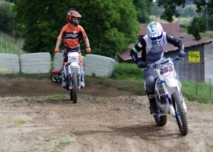 Team event with off-road motorcycling or quad biking