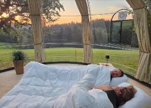Spend the night in the bubble under the starry sky