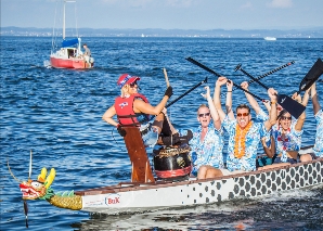 Événement de bateau-dragon sur le lac de Constance
