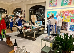 Peinture d'enterrement de vie de jeune fille : créer ensemble une œuvre d'art pour la mariée