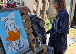 Workshop «Graffiti auf Leinwand»