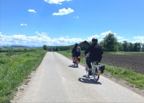 Velosolex tour through the Seeland region