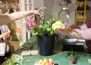 Worskhop bouquet tying