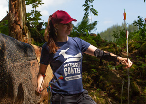 archery and gold panning