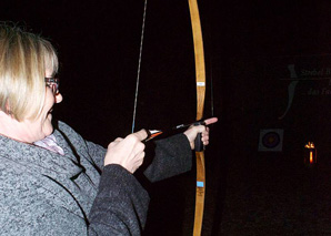 Finnish candlelight archery with food