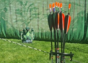 Archery in the monastery garden