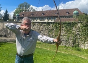 Archery in the monastery garden