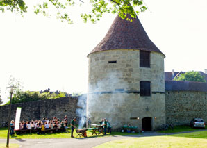 Tir à l'arc avec grill party