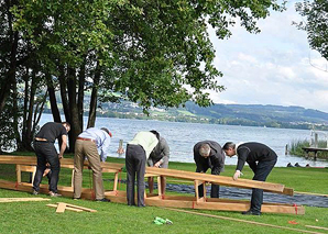 Construction de bateaux en équipe