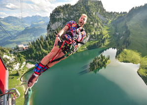 Bungy-Jump at Stockhorn