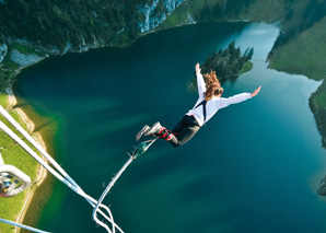 Bungee-Jumping am Stockhorn