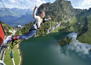 Bungy-Jump at Stockhorn