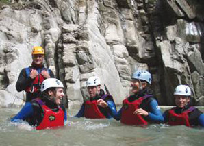 Canyoning in Gruyère