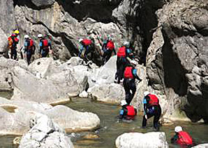 Canyoning in Gruyère