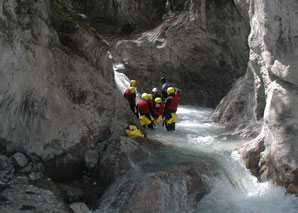 Canyoning dans l'Oberland bernois