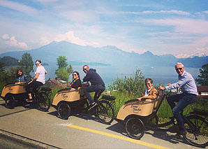 Cargobike tour with electric drive