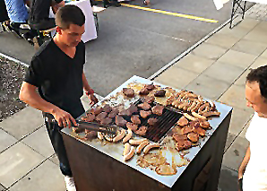 Défi d'été avec le plaisir du barbecue